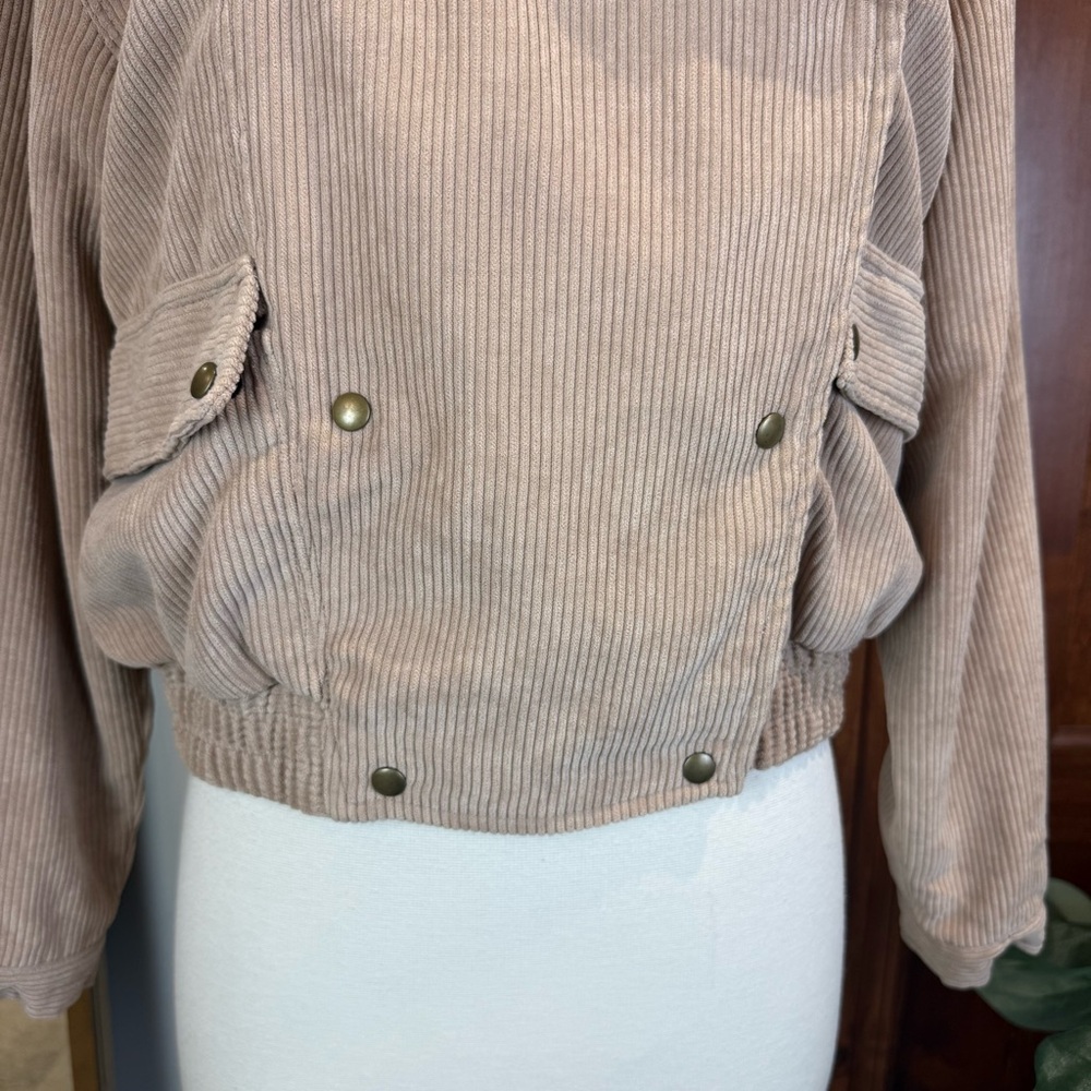 Anthropologie Beige Corduroy Utility Jacket - Picture 5 of 15